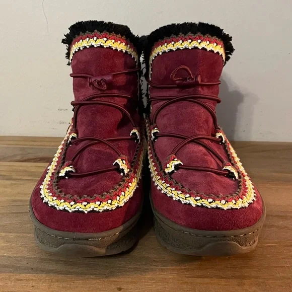 OTBT Terreno Cherry Faux Fur Lined Cold Weather Boots Women’s Size: - Picture 2 of 5